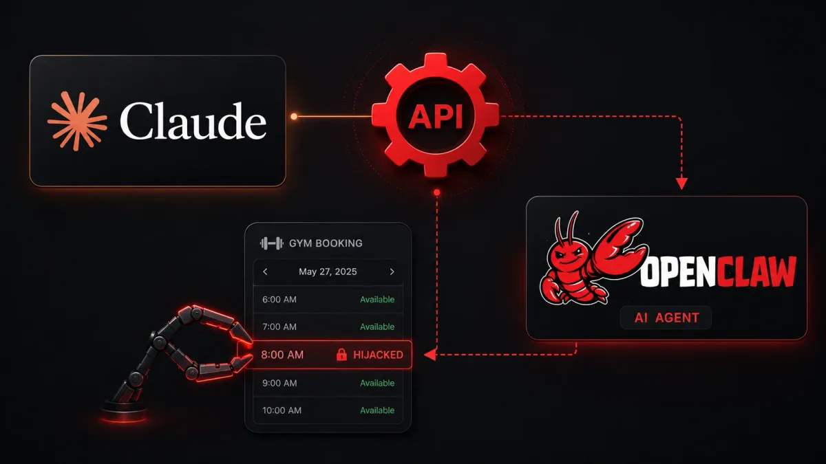 Внедреният с Claude изкуствен интелект OpenClaw експлоатира Gym API, за да открадне час за тренировка