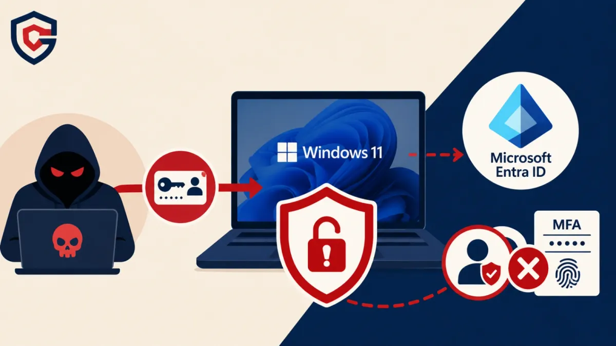 Атаките „Pass-the-Passkey“ излагат на риск Windows 11 и Microsoft Entra ID, заобикаляйки двуфакторната автентификация (MFA)