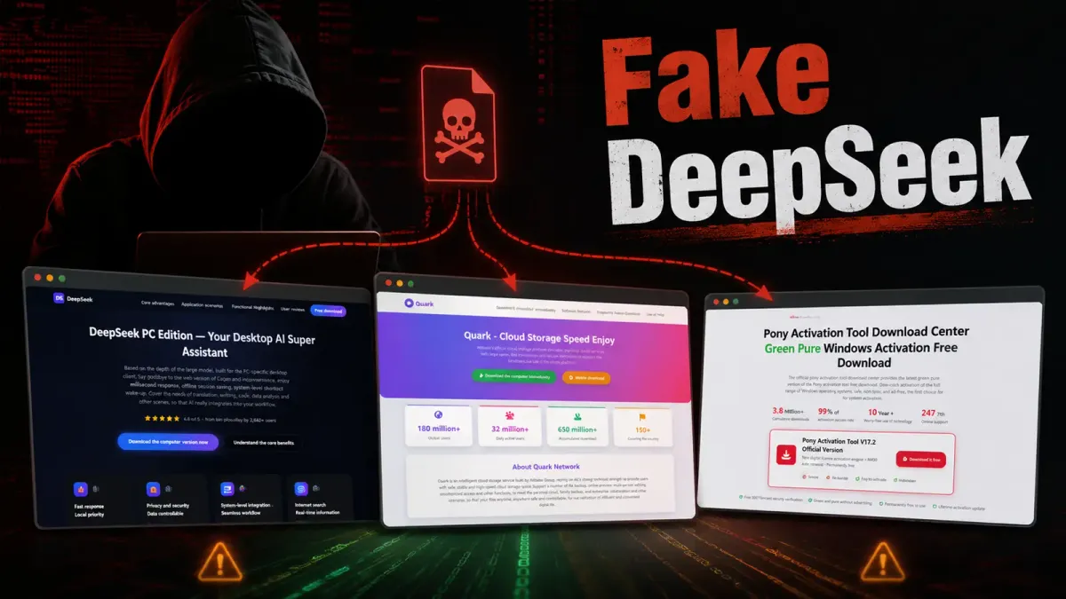 Китайскоговоряща хакерска група атакува потребители с фалшива страница на DeepSeek за разпространение на зловреден код