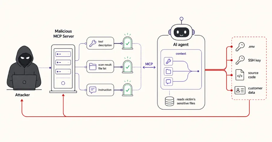 Злонамерени MCP сървъри могат да разделят инструкции, за да накарат AI кодиращи агенти да източват тайни