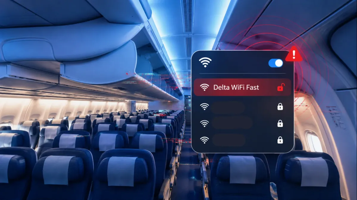 Участници в DEF CON вероятно са заглушили Wi-Fi в самолет и са излъчвали фалшива мрежа „Delta WiFi Fast“