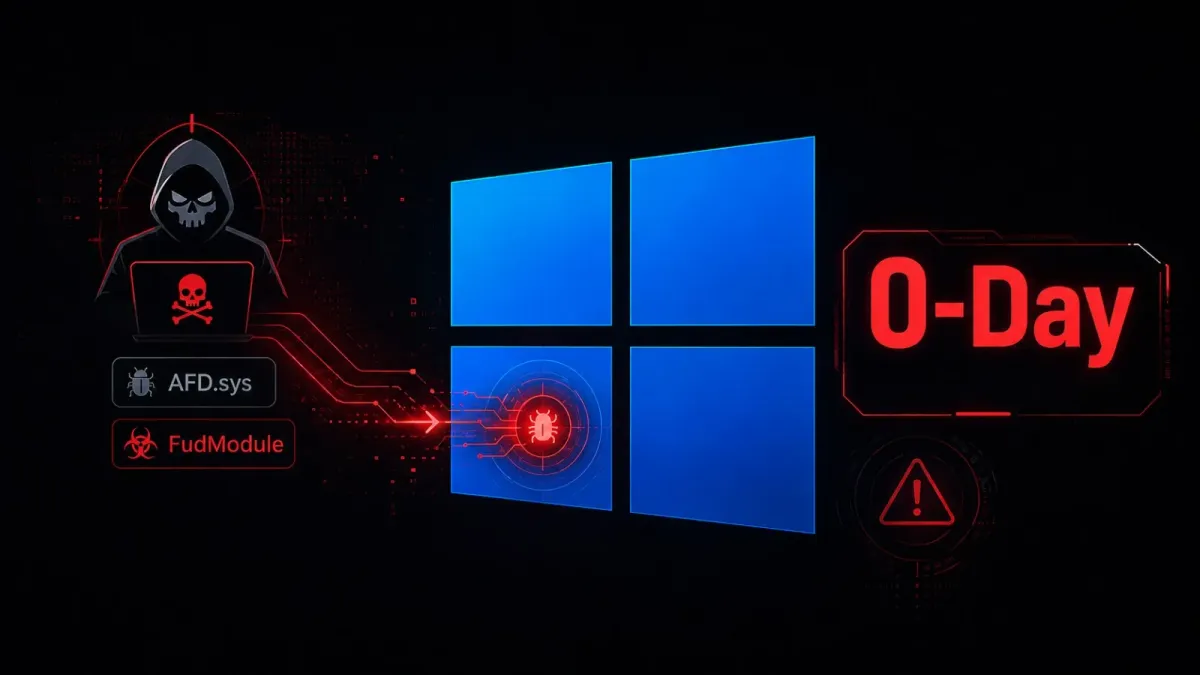 Хакери от Lazarus активно експлоатират zero-day уязвимост в Windows AFD.sys за внедряване на rootkit FudModule