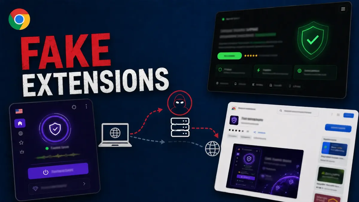 737 фалшиви VPN разширения за Chrome пренасочват браузърния трафик през контролирани от атакуващите SOCKS5 проксита