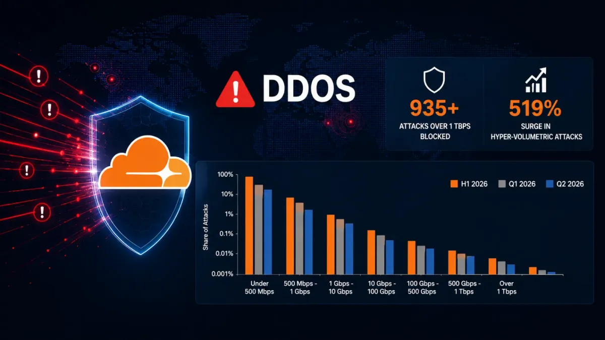 DDoS атаките от 1 Tbps се превръщат в новото нормално, след като Cloudflare отчита рекордна активност за първото полугодие