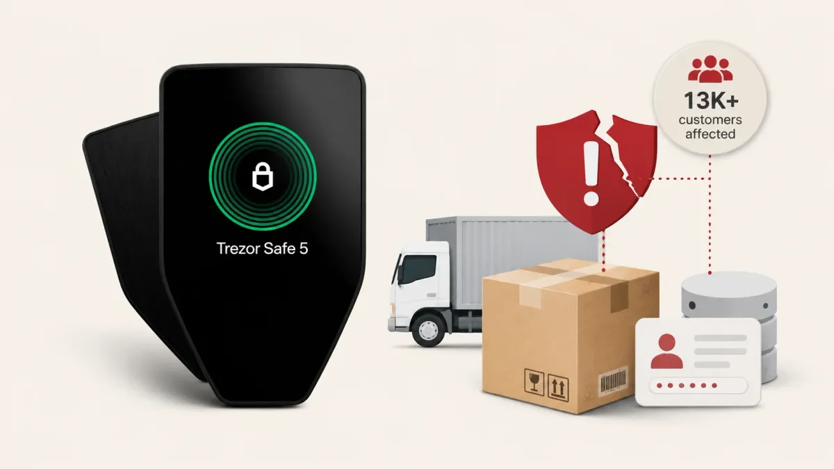 Пробив в данните на ShipMonk излага на риск личните данни на над 13 000 клиенти на хардуерни портфейли Trezor