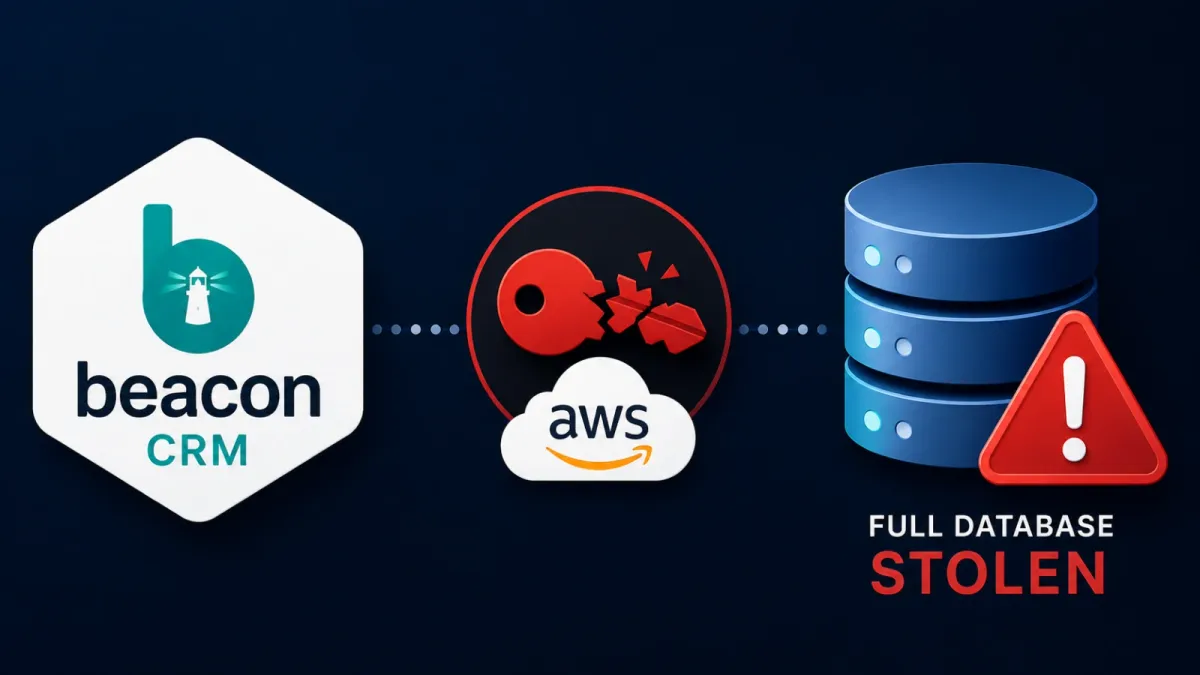 Beacon CRM потвърди кражба на цялата си база данни след изтичане на AWS ключ за достъп