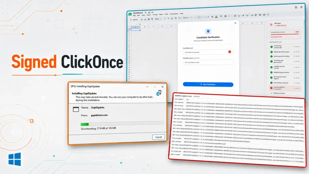 Фалшиво интервю за Web3 използва подписано ClickOnce приложение за разгръщане на NeedleStealer и hVNC RAT