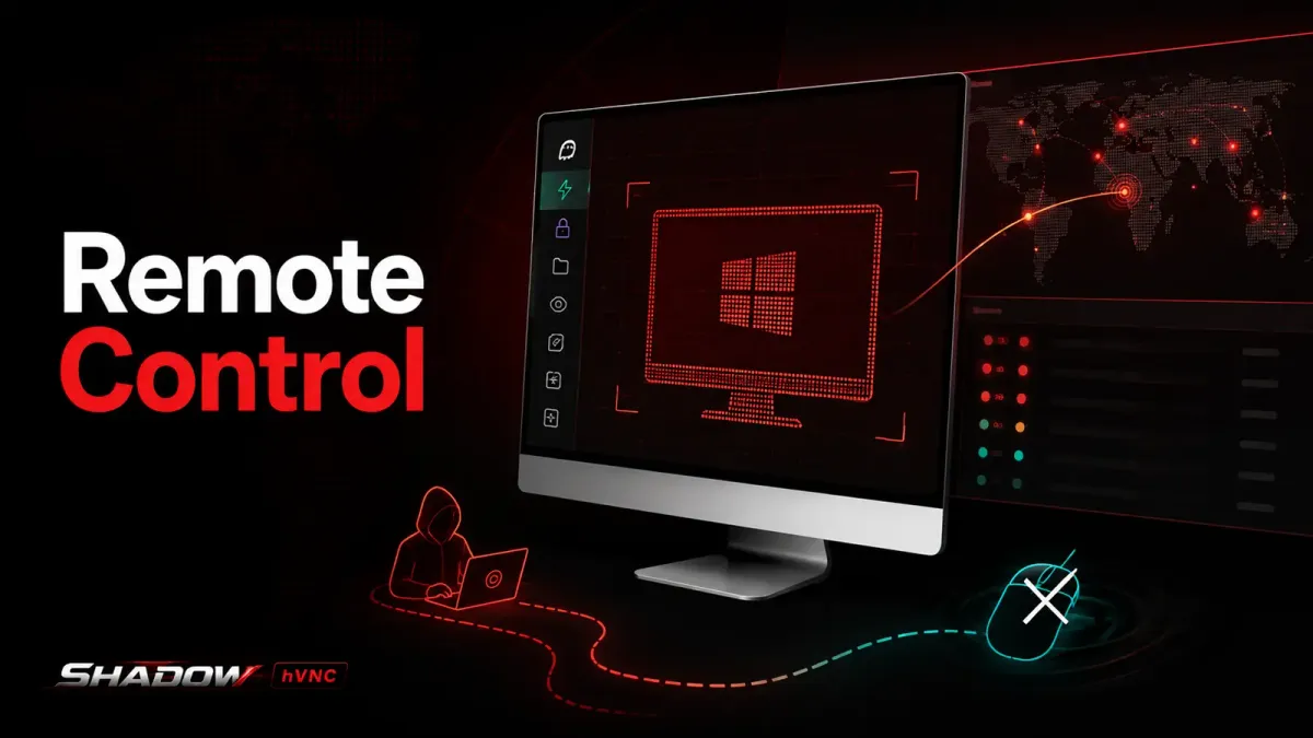 Shadow hVNC предоставя на атакуващите отдалечен контрол над работния плот, без да движат мишката на жертвата