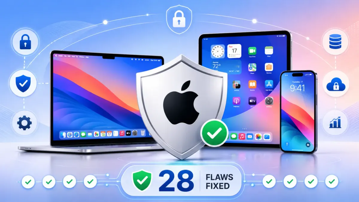 Apple отстранява 28 уязвимости в сигурността в macOS, iOS и iPadOS
