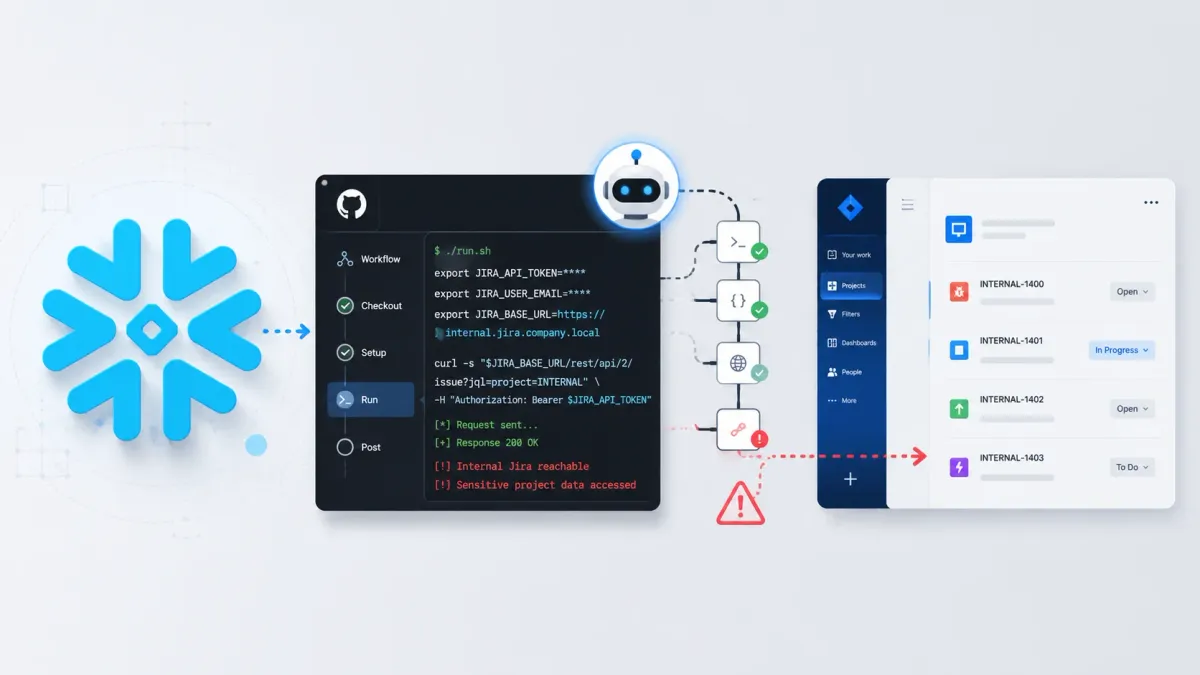 ИИ агент компрометира работния процес на Snowflake в GitHub и достига до вътрешния им Jira