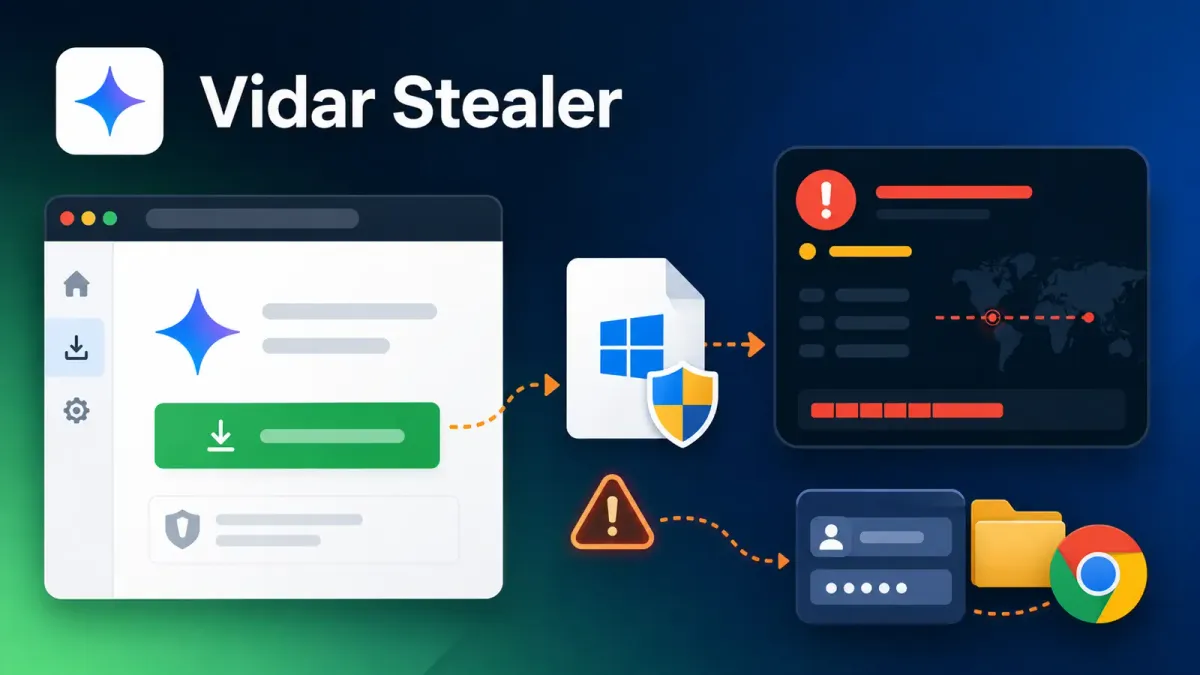 Хакери използват фалшив инсталатор на Google Gemini, за да разпространяват Vidar Stealer и да крадат идентификационни данни от браузъри