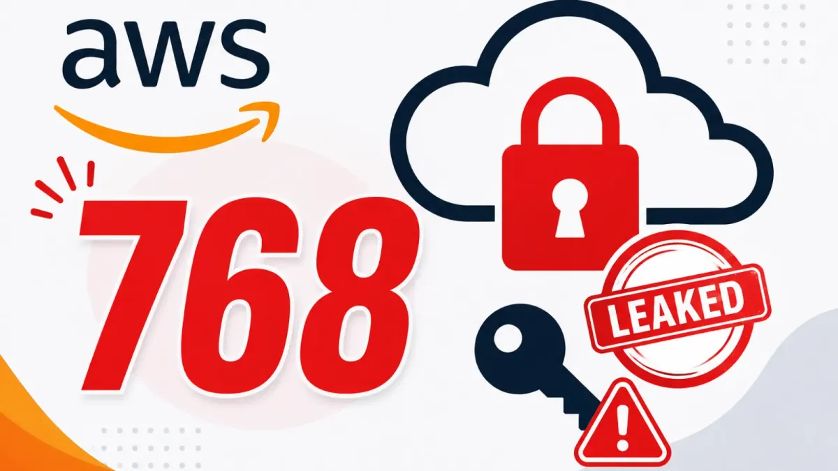 768 изтекли корпоративни AWS ключа остават активни с пълен администраторски достъп