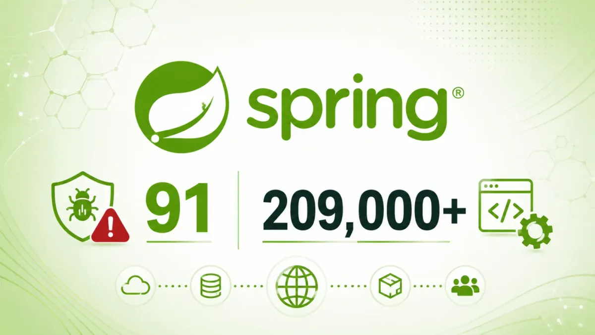 91 уязвимости в Spring засягат над 209 000 софтуерни компонента в екосистемата с отворен код