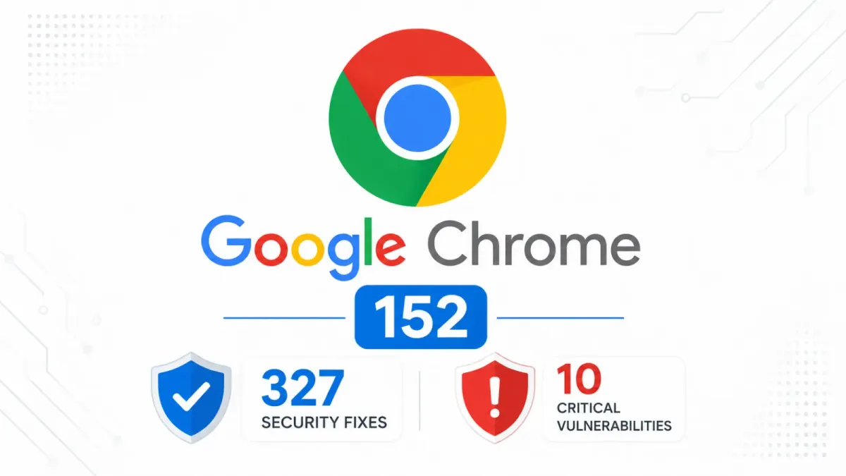 Google Chrome 152 излезе с 327 корекции за сигурност, включително 10 критични уязвимости