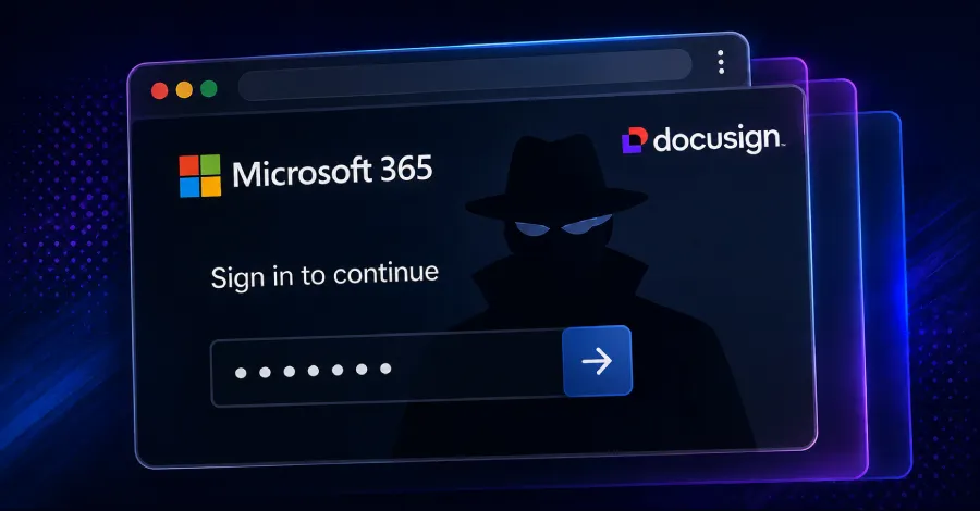 Кампаниите с NovaCookies злоупотребяват с легитимни известия от Docusign за кражба на сесии в Microsoft 365
