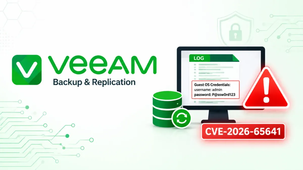 Уязвимост във Veeam Backup & Replication разкрива идентификационни данни за гостуващата ОС в логове в чист текст