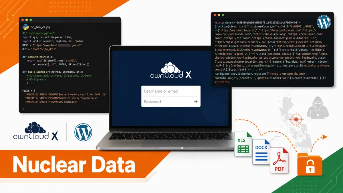 Хакери експлоатират уязвимости в ownCloud и WordPress, за да откраднат ядрени и военноморски данни на Филипините