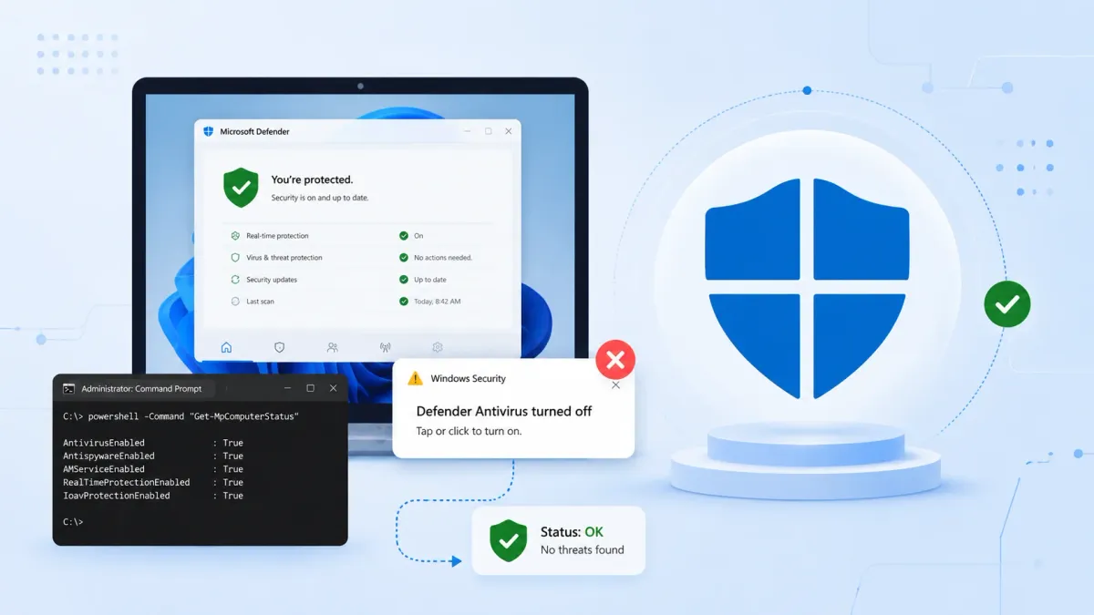 Microsoft потвърди за фалшиви предупреждения „Defender Antivirus е изключен“, разпространяващи се на устройства с Windows