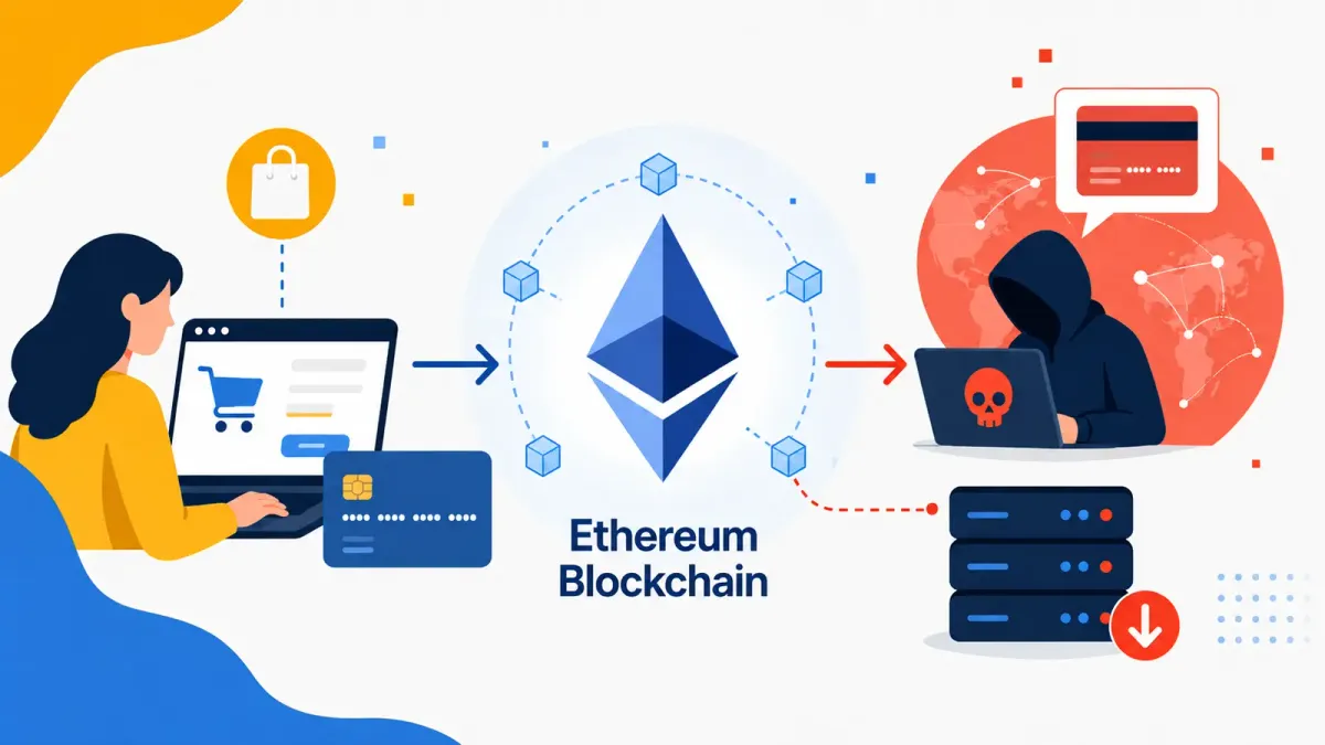 Хакери използват блокчейна на Ethereum, за да крадат данни от кредитни карти на онлайн купувачи