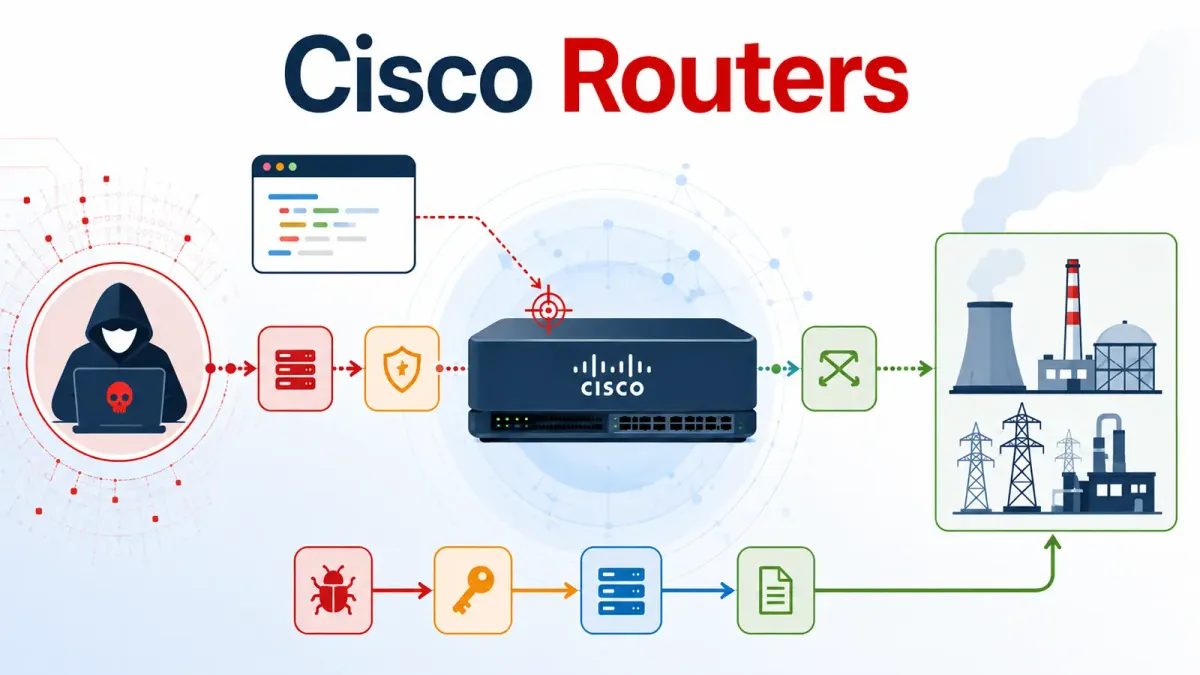 Хакери компрометират рутери Cisco, за да шпионират мрежи и да достигнат до критична инфраструктура