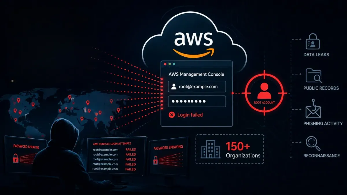 Хакери насочват атаки срещу AWS Root профили в над 150 организации чрез кампания с напасване на пароли
