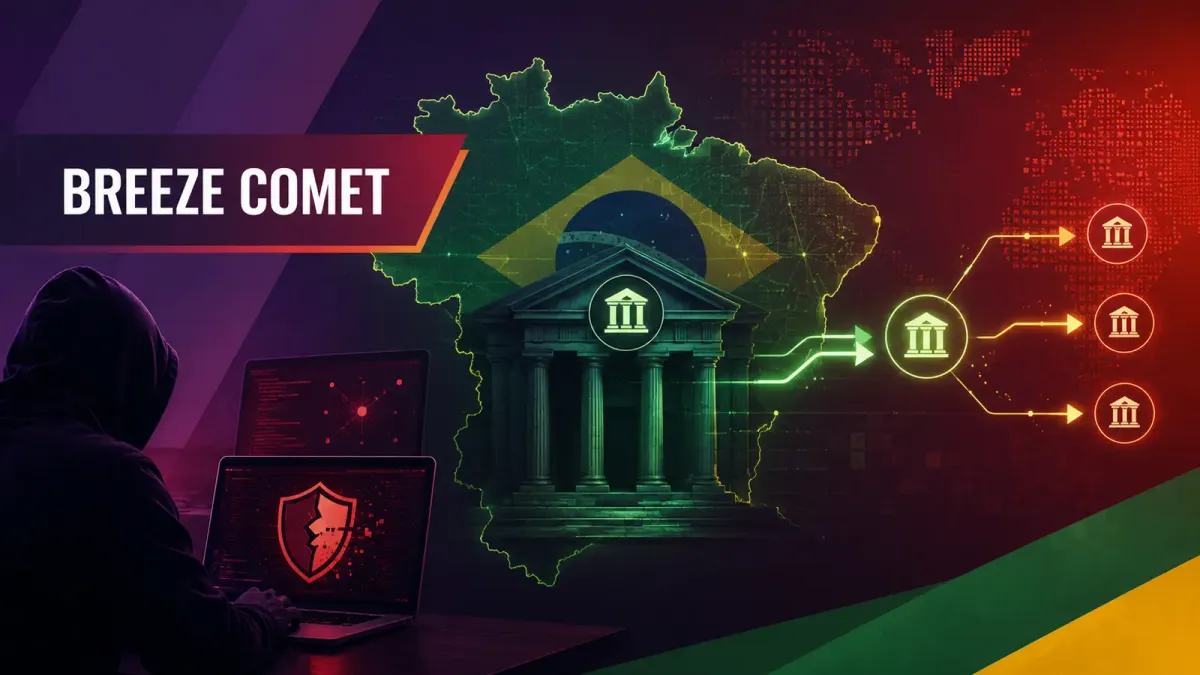 Хакерите от BREEZE COMET използват зловреден код с поддръжка на изкуствен интелект, за да атакуват бразилски банки за измамни преводи