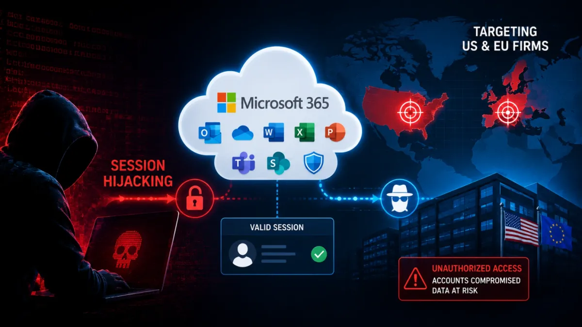 Хакери атакуват компании в САЩ и ЕС с прихващане на сесии в Microsoft 365 и злоупотреба с софтуер за отдалечено управление