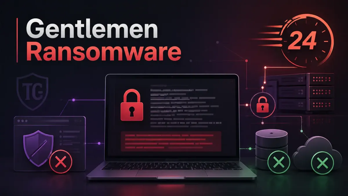 Хакерите на ransomware операцията The Gentlemen деактивират EDR и резервни копия преди да криптират мрежи за под 24 часа
