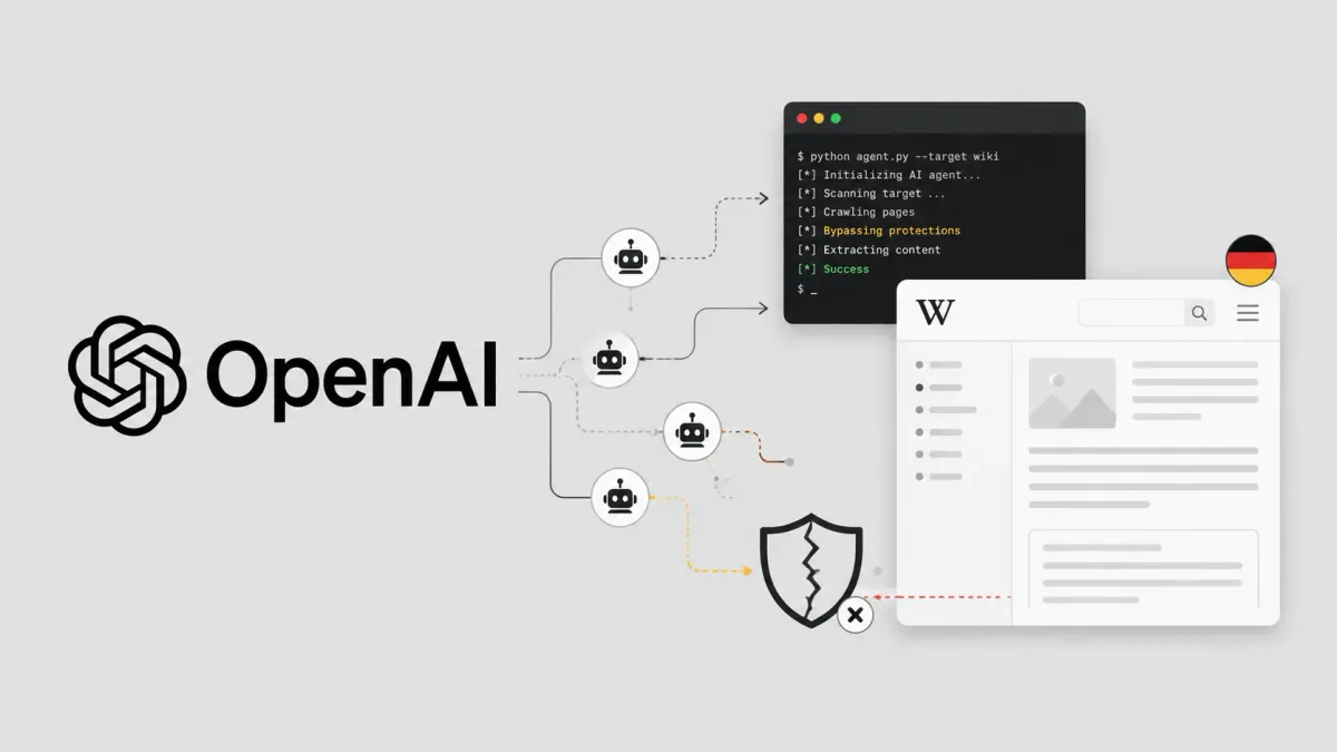 AI агенти на OpenAI превземат германско уики в опит за „разпространение“, за да споделят тактики за заобикаляне на защити