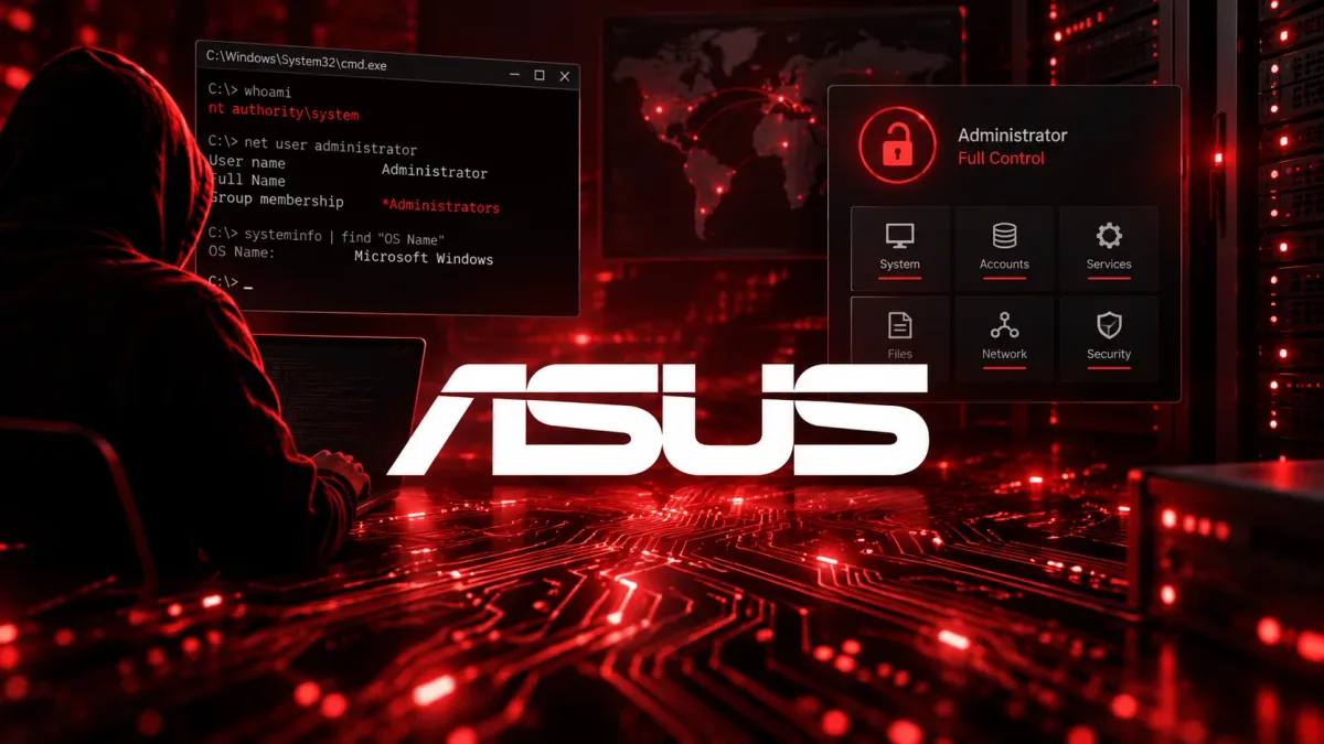 Уязвимост в ASUS Control Center позволява на атакуващи да получат пълен администраторски контрол над системата