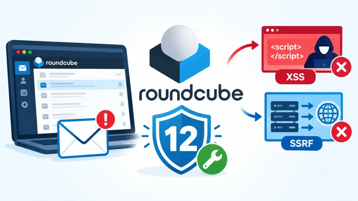 Roundcube Webmail отстранява 12 уязвимости в сигурността, включително zero-click XSS и заобикаляне на SSRF защита