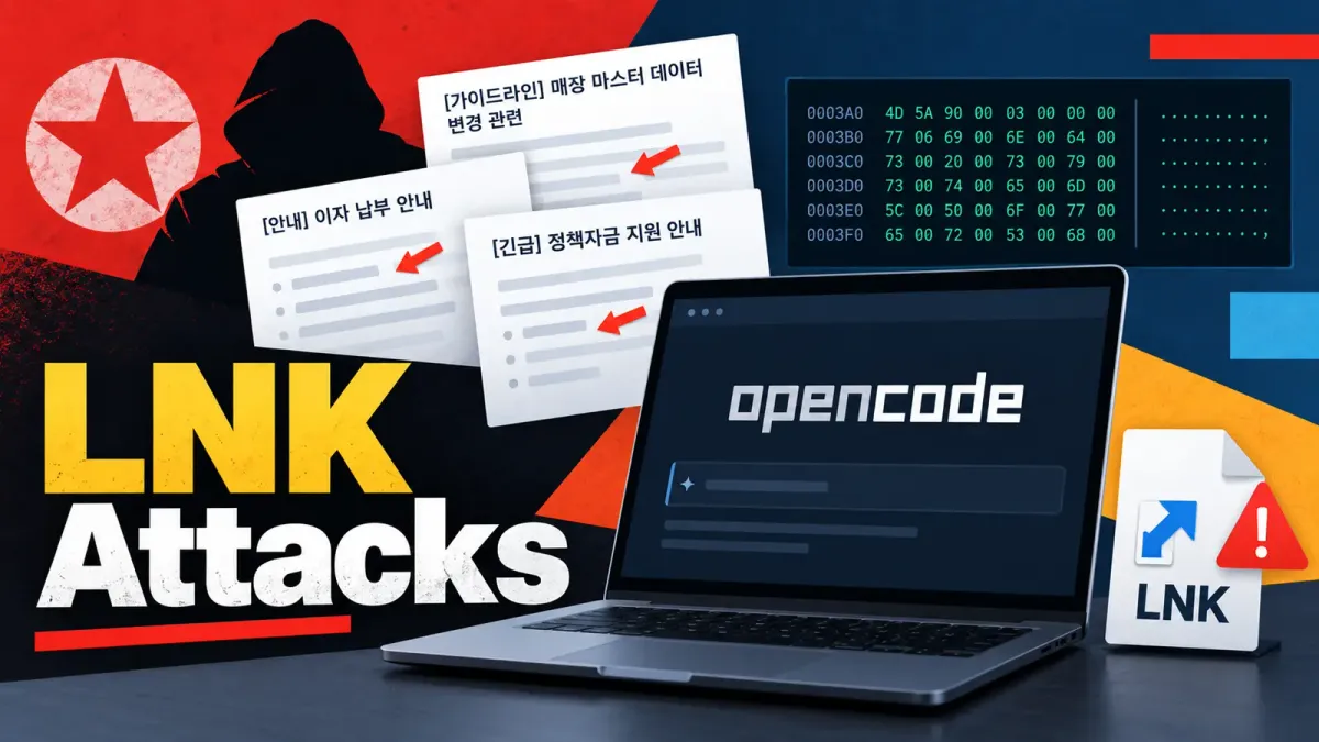 Хакерите от Kimsuky използват изкуствен интелект OpenCode за масово производство на фишинг примамки в LNK атаки
