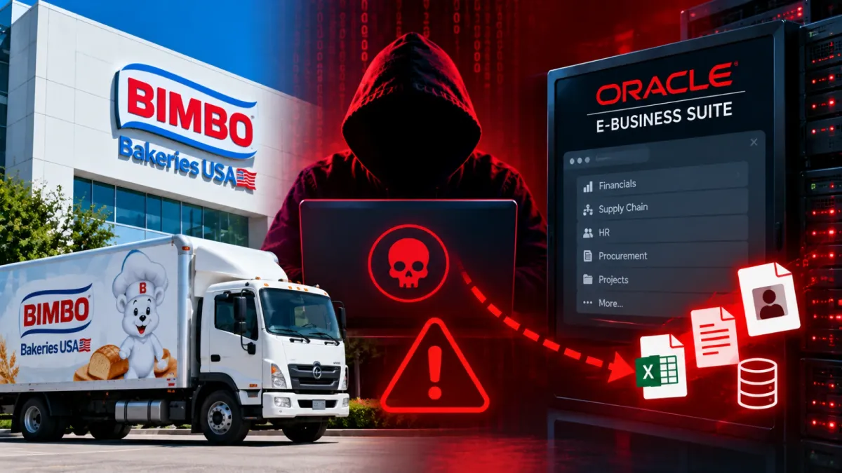 Bimbo Bakeries USA потвърди изтичане на данни след zero-day атака срещу Oracle EBS
