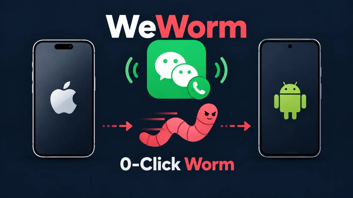 WeWorm – първият червей от тип zero-click, разпространяващ се чрез обаждания във WeChat за iOS и Android