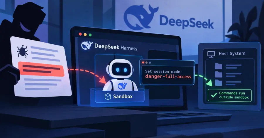 Дефект в DeepSeek Harness позволяваше на AI агенти да деактивират собствената си изолирана среда за файлове без одобрение