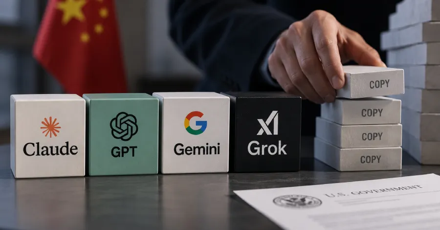 Американски агенции обвиняват китайски AI компании в дестилация на Claude, GPT, Gemini и Grok