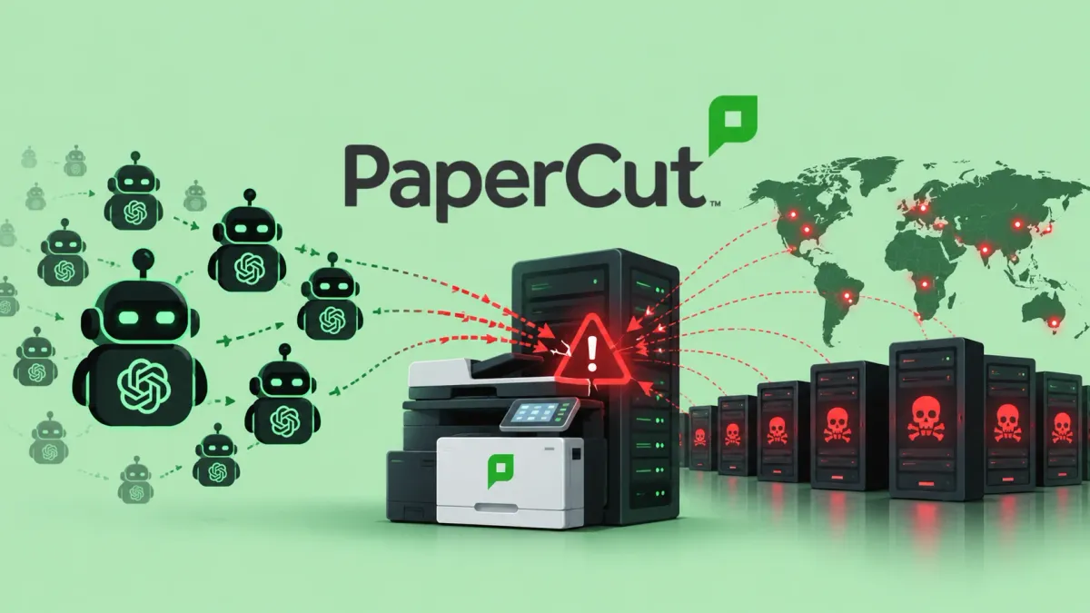 Хакери използват стотици AI агенти, за да експлоатират уязвимости в PaperCut и да компрометират 440 сървъра по целия свят