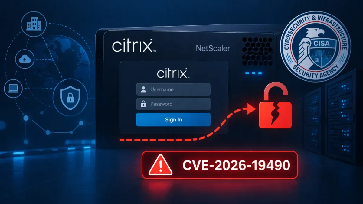 CISA предупреждава за уязвимост за заобикаляне на автентикацията в Citrix NetScaler, експлоатирана в атаки