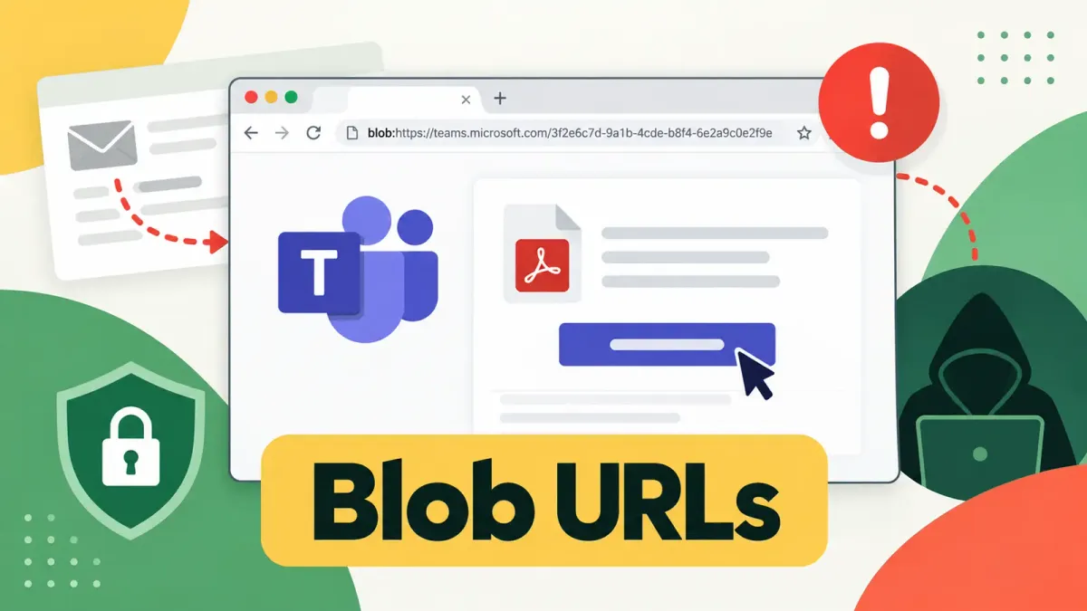 Хакери използват Blob URL адреси и Microsoft Teams за създаване на фишинг страници в браузърите на жертвите