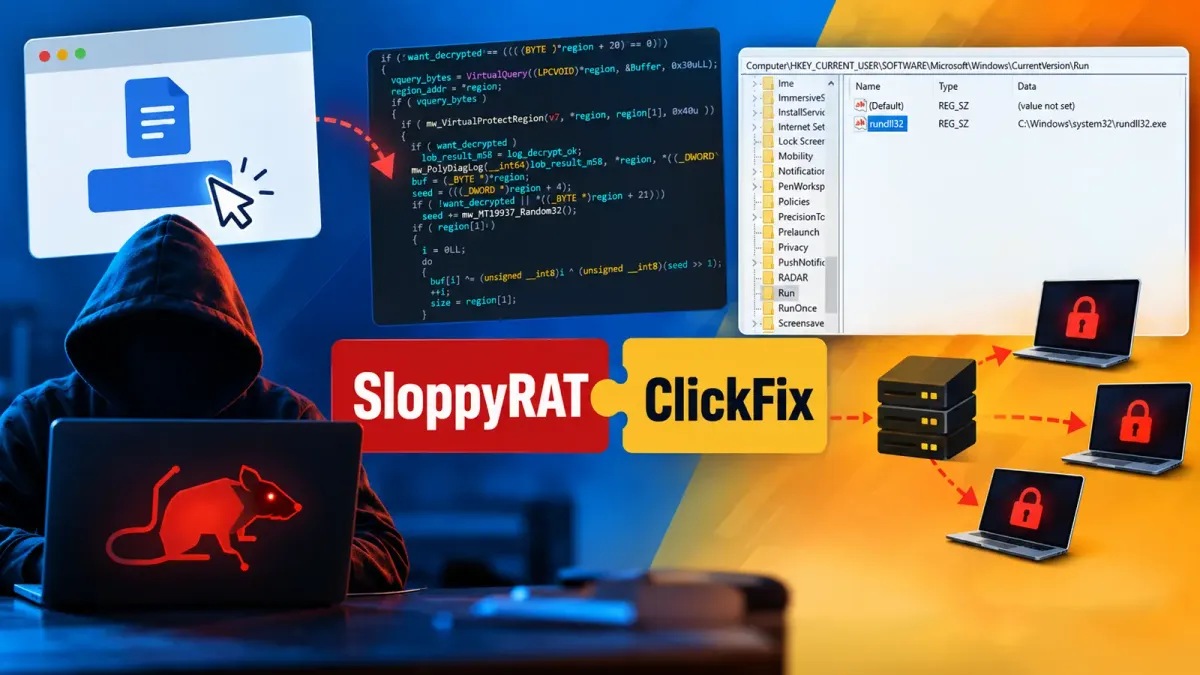 Хакери внедряват новия SloppyRAT чрез ClickFix за улесняване на латералното движение на откупен софтуер