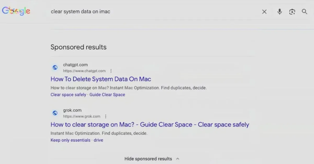 Фигура 3: Топ резултати от търсенето и високо оценени връзки чрез Google Search