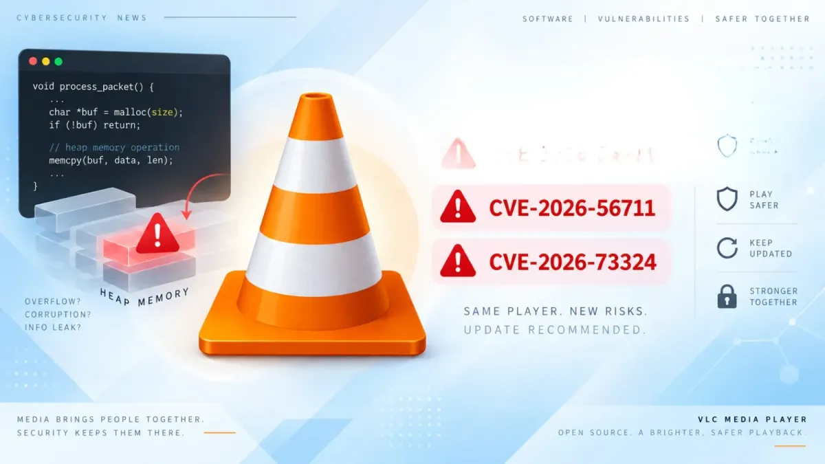 Множество уязвимости във VLC Media Player позволяват на атакуващи да компрометират или да прочетат хип паметта
