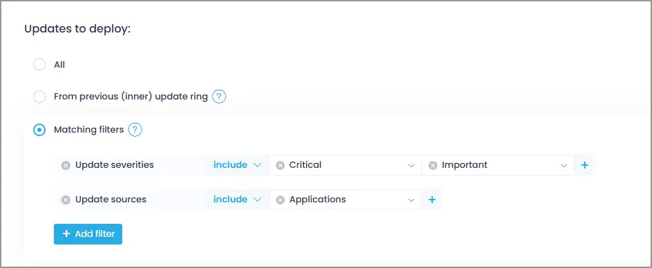 Внедряване чрез пръстени за обновление (Update rings)