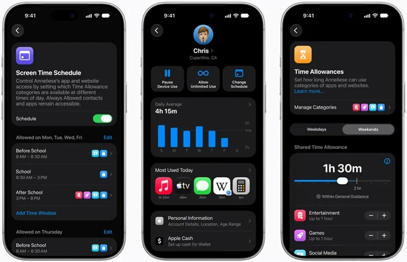 Родителски контрол на Apple