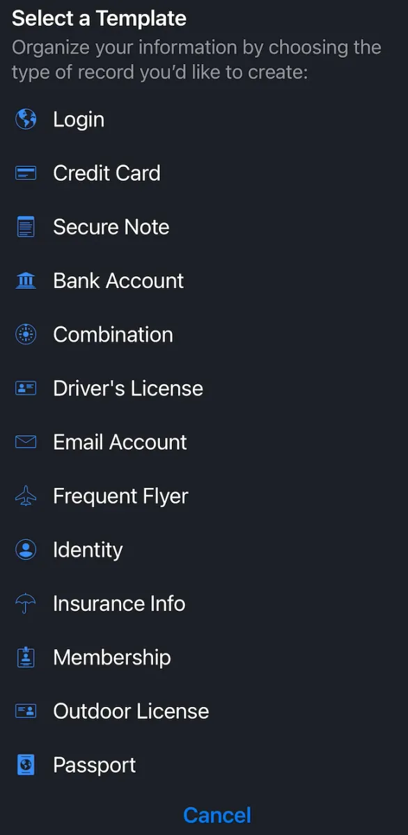 mSecure мениджър на пароли
