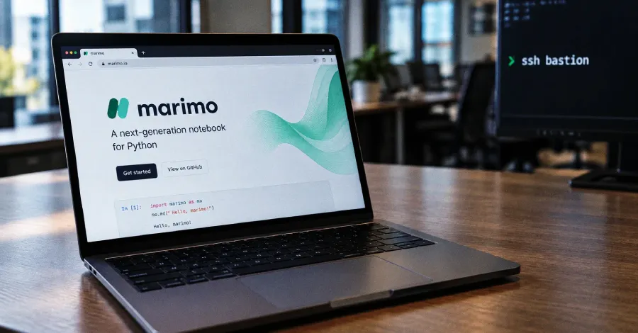 Човешки атакуващ се възползва от RCE уязвимост в Marimo и достига до SSH бастион за осем секунди