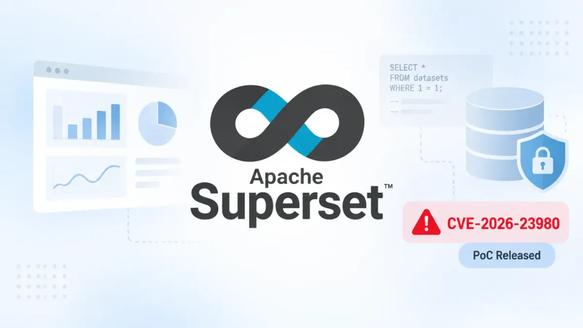 Публикуван е публичен PoC за SQL injection уязвимост в Apache Superset